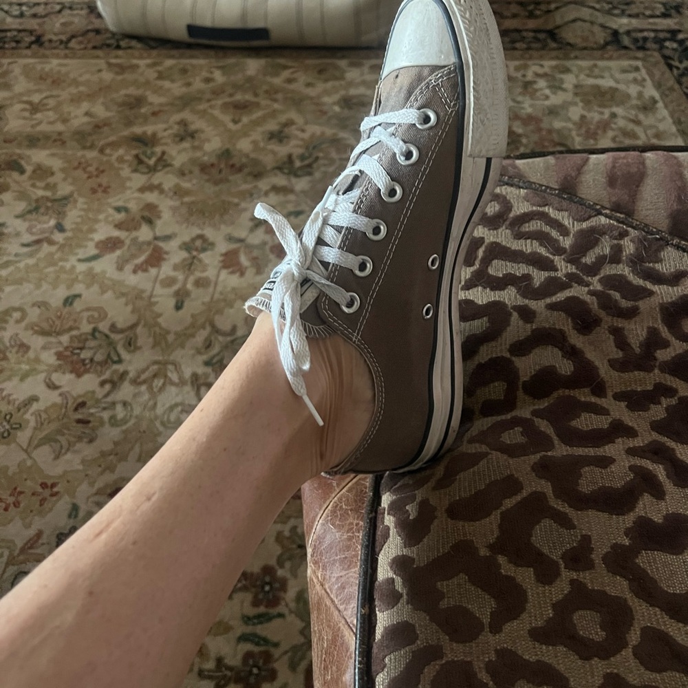 Converse Taupe Canvas Sneakers